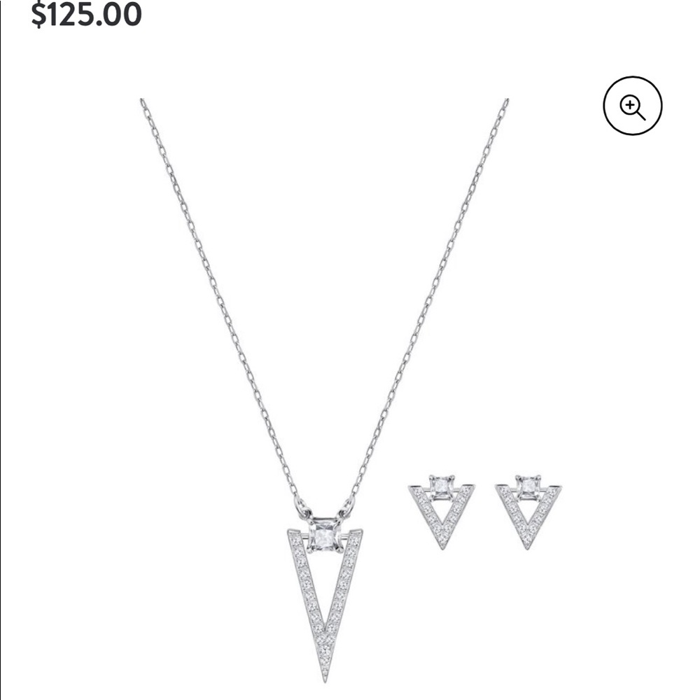 Swarovski necklace and earrings set